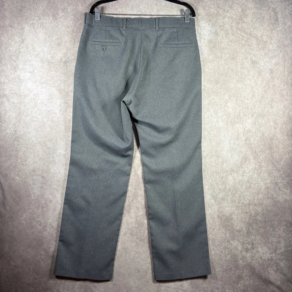 Vintage Levi's Action Slacks Dress Pants Mens 34X30 Gray Trousers Flat Business